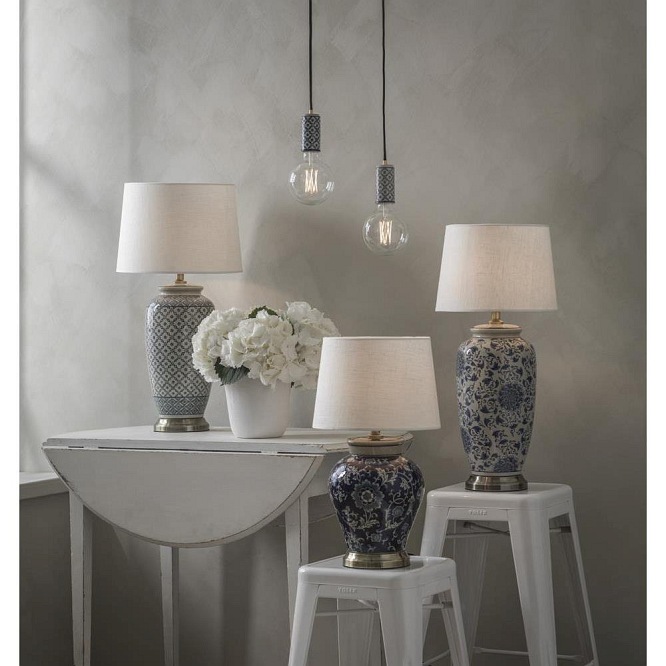 Ceramiczne lampy stołowe w stylu Hamptons PR Home 3